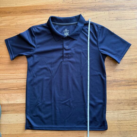 Real Essentials Boys Short Sleeve Polo Shirt Size L School Uniform Stretch - Picture 6 of 10